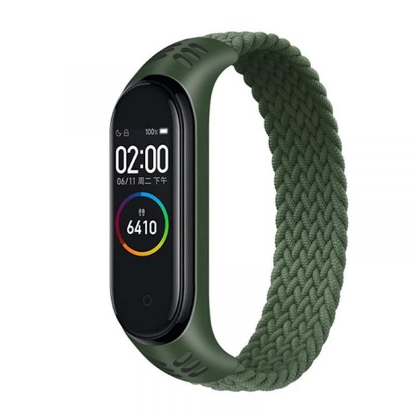������� BeCover Elastic Nylon Style ��� Xiaomi Mi Smart Band 5/Mi Smart Band 6 Size M Khaki (706150) - �������� 1