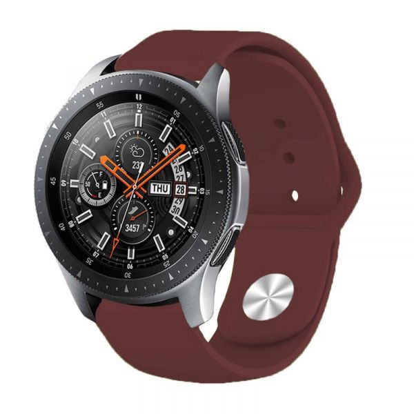 ����������� ������� BeCover ��� Samsung Galaxy Watch 42mm/Watch Active/Active 2 40/44mm/Watch 3 41mm/Gear S2 Classic/Gear Sport Dark Red (706169) - �������� 4