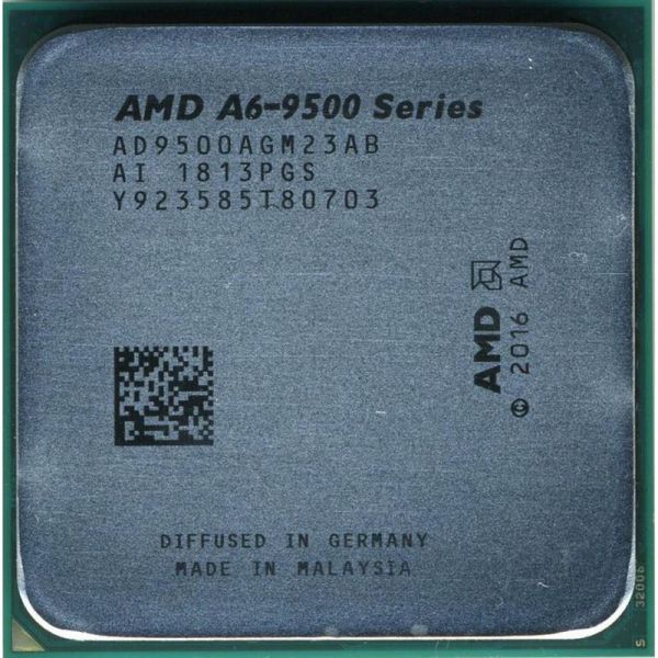  AMD (AM4) A6-9500, Tray, 2x3.5 GHz (Turbo Boost 3.8 GHz), Radeon R5 (1029 MHz), L2 1Mb, Bristol Ridge, 28 nm, TDP 65W (AD9500AGM23AB) -  1