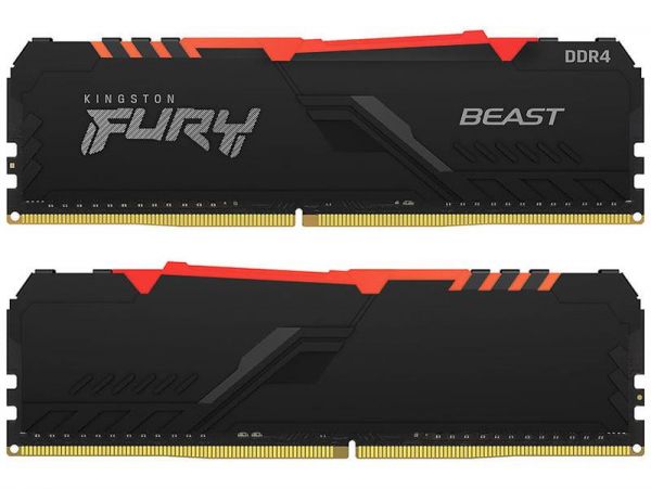   DDR4 2x32GB/3200 Kingston Fury Beast RGB (KF432C16BB2AK2/64) -  1