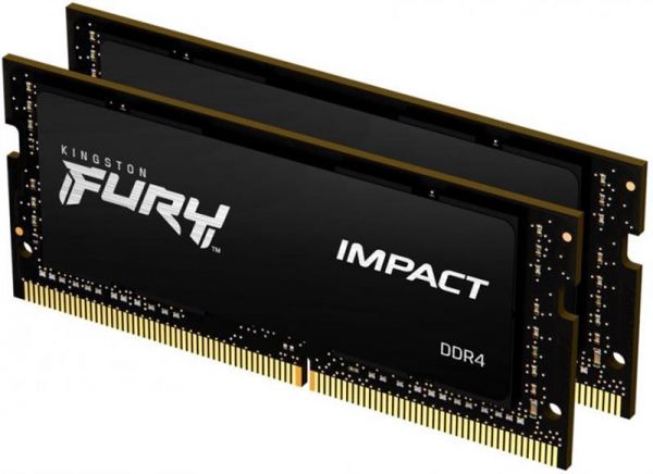  '   SoDIMM DDR4 64GB (2x32GB) 3200 MHz Fury Impact Kingston Fury (ex.HyperX) (KF432S20IBK2/64) -  2