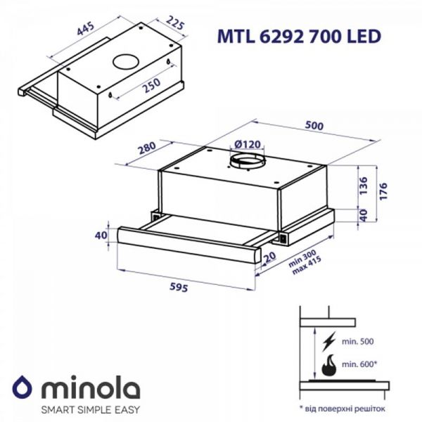  Minola MTL 6292 I 700 LED -  9