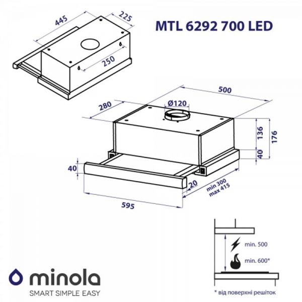 ������� Minola MTL 6292 WH 700 LED - �������� 9