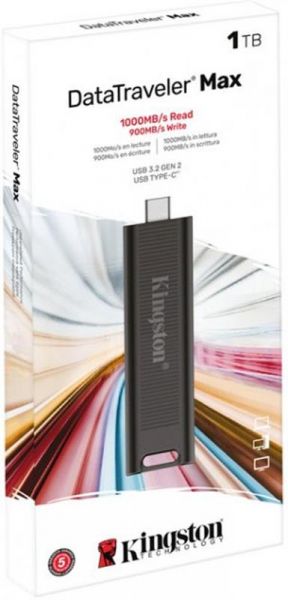 - USB3.2 1TB Type-C Kingston DataTraveler Max Black (DTMAX/1TB) -  9