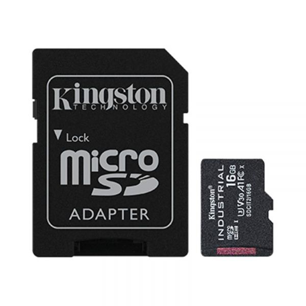 ����� ������ MicroSDHC 16GB UHS-I/U3 Class 10 Kingston Industrial + SD-adapter (SDCIT2/16GB) - �������� 1