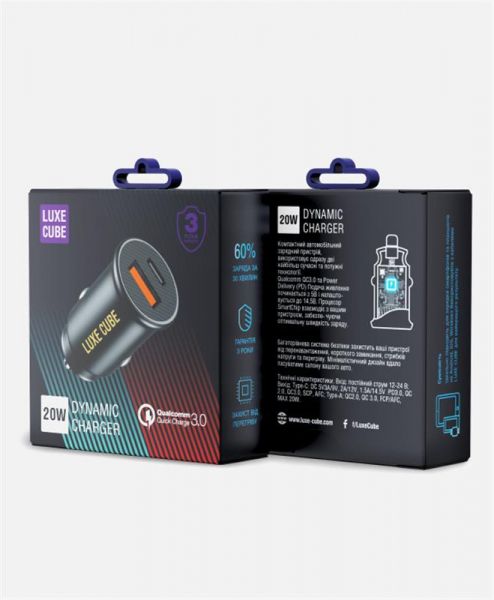 ������������� �������� ���������� Luxe Cube 20W (2USB�3A) Black (9988449841235) - �������� 3
