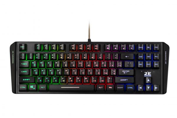 2E Gaming KG355 LED 87key USB Black Ukr 2E-KG355UBK - �������� 1