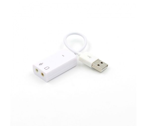   Voltronic USB-sound card (5.1) 3D sound White (YT-SC-5.1/W/03351) -  1