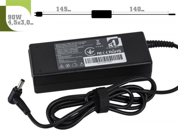   1stCharger   Asus 90W 19V 4.74A 4.5x3.0   Retail BOX (AC1STAS90WE) -  2