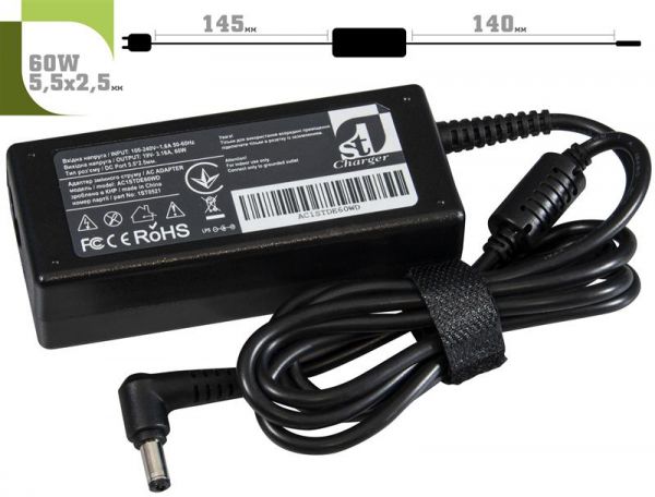���� �������� 1stCharger ��� �������� Dell 60W 19V 3.16A 5.5x2.5 ������� ������ Retail BOX (AC1STDE60WD) - �������� 2