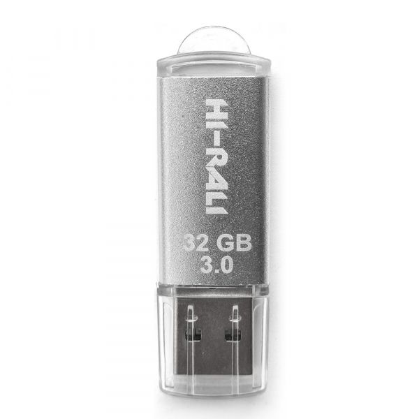 ����-���������� USB3.0 32GB Hi-Rali Rocket Series Silver (HI-32GB3VCSL) - �������� 1