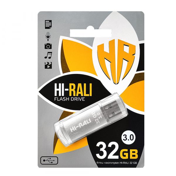 ����-���������� USB3.0 32GB Hi-Rali Rocket Series Silver (HI-32GB3VCSL) - �������� 2
