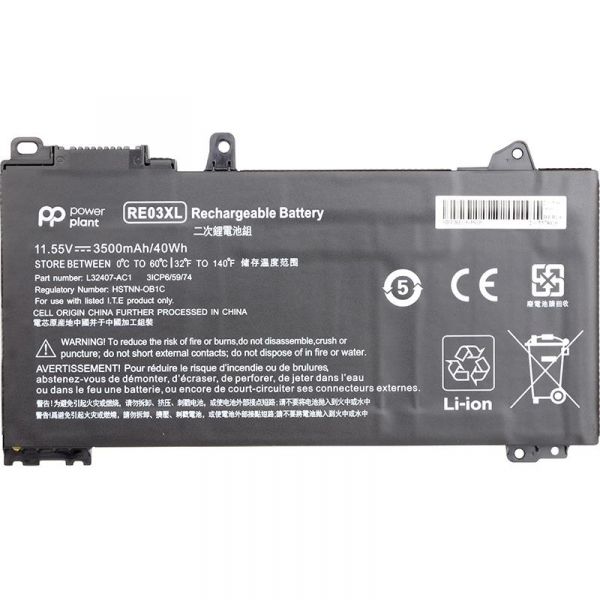 ��� PowerPlant ��� �������� HP ProBook 440 G6 (RE03XL, HSTNN-0B1C) 11.55V 3500mAh (NB461509) - �������� 1