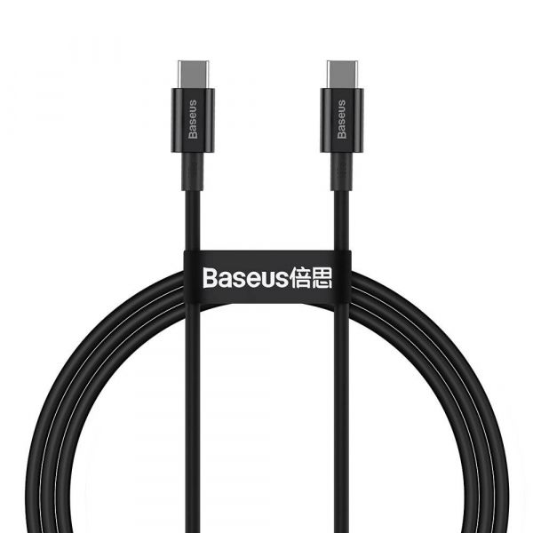 ������ Baseus Superior Fast Charging USB-C-USB-C, 1� Black (CATYS-B01) - �������� 1