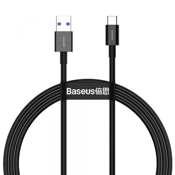 ������ Baseus Superior Fast Charging USB-USB-C, 1� Black (CATYS-01) - �������� 1