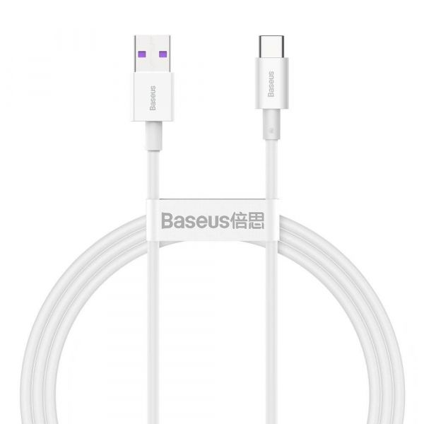  Baseus Superior Fast Charging USB-USB-C, 2 White (CATYS-A02) -  1