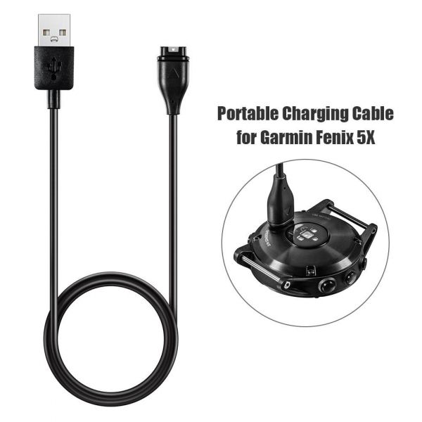  USB SK  Garmin Fenix 6 6s 6x Pro 5 5S 5X Plus Sapphire Edition Black (801201777A) -  3