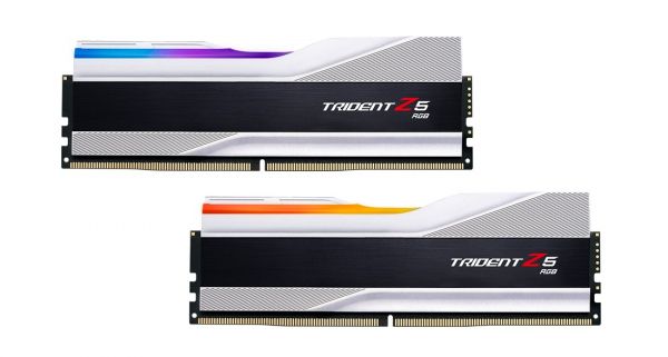   DDR5 2x32GB/6000 G.Skill Trident Z5 RGB Silver (F5-6000J3040G32GX2-TZ5RK) -  1