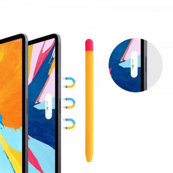 ����� Goojodoq Matt 2 Golor TPU ��� ������� Apple Pencil 2 Yellow/Pink (1005002071193896YP) - �������� 2