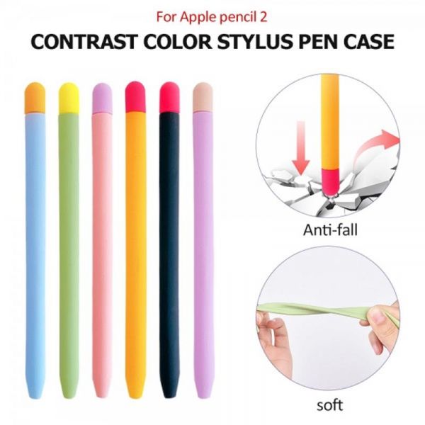 ����� Goojodoq Matt 2 Golor TPU ��� ������� Apple Pencil 2 Blue/Orange (1005002071193896BO) - �������� 5