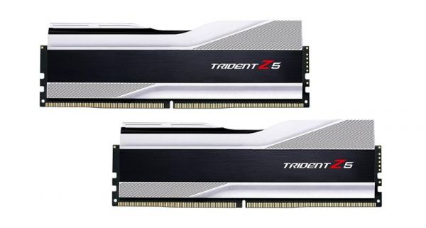  '  ' DDR5 32GB (2x16GB) 6000 MHz Trident Z5 Silver G.Skill (F5-6000J4040F16GX2-TZ5S) -  1