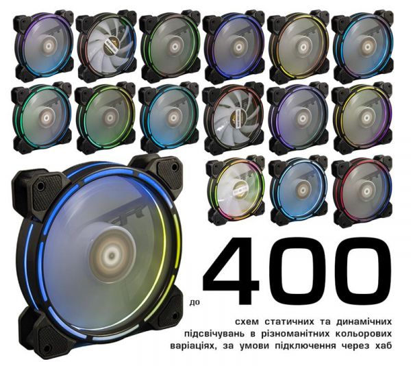 ���������� Frime Iris LED Fan Think Ring RGB HUB (FLF-HB120TRRGBHUB16) - �������� 2