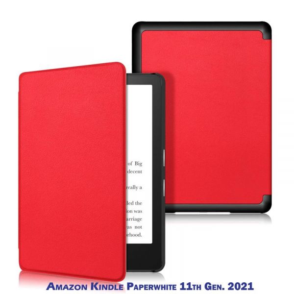 �����-������ BeCover Smart ��� Amazon Kindle Paperwhite 11th Gen. 2021 Red (707207) - �������� 1