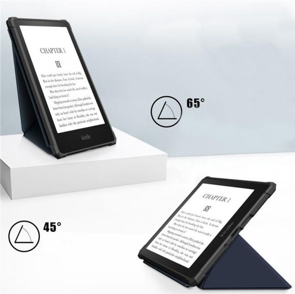 �����-������ BeCover Ultra Slim Origami ��� Amazon Kindle Paperwhite 11th Gen. 2021 Deep Blue (707219) - �������� 3