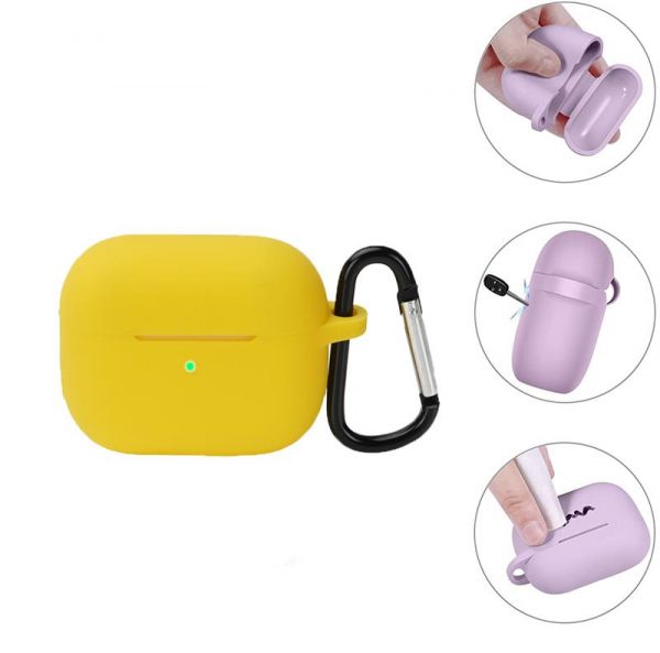 ����� ��� ��������� BeCover ��� Apple AirPods (3nd Gen) Yellow (707233) - �������� 4