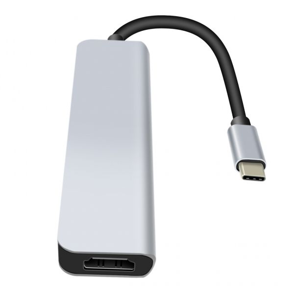 Type-C, ProLogix (PR-WUC-104B) 6 in 1 USB3.1 Type C to HDMI+1*USB3.0+2*USB2.0+TF+SD HUB -  2