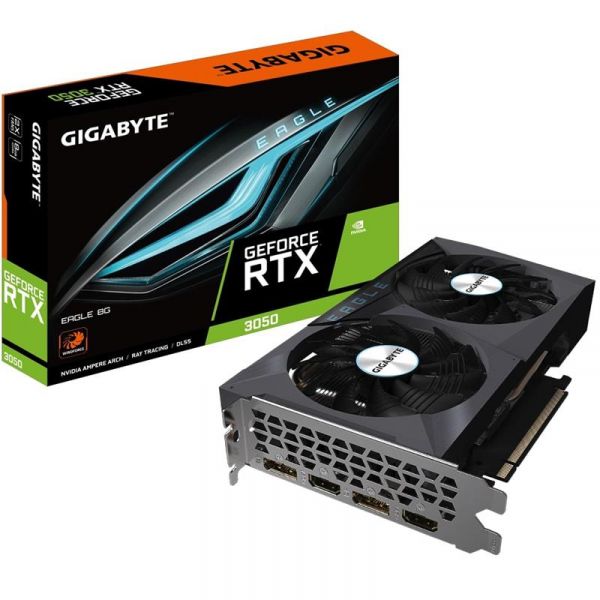 ³ GIGABYTE GeForce RTX3050 8Gb EAGLE OC (GV-N3050EAGLE OC-8GD) -  1
