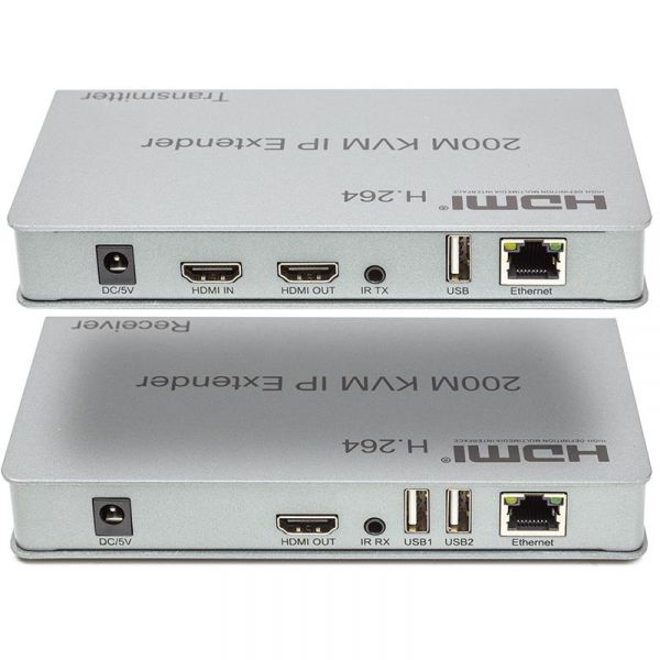 ���������� HDMI ������� PowerPlant HDMI 1080P/60hz, �� 200�, ����� CAT5E/6 (HDES200-KVM) (CA912940) - �������� 2