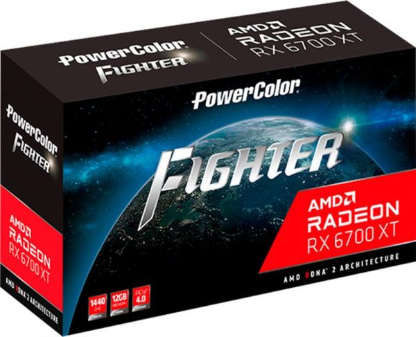 ³ AMD Radeon RX 6700 XT 12GB GDDR6 Fighter PowerColor (AXRX 6700XT 12GBD6-3DH) -  6