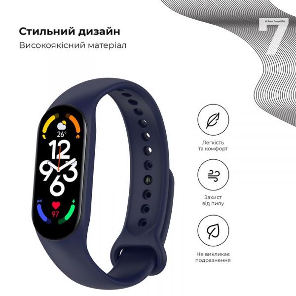 ������� Armorstandart New Style ��� Xiaomi Mi Band 7/6/5 Midnight Blue (ARM61890) - �������� 3