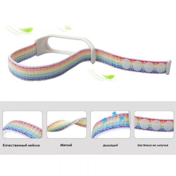 ������� BeCover Nylon Style ��� Xiaomi Mi Smart Band 7 Khaki (707661) - �������� 6