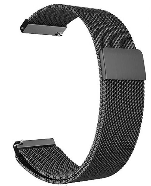 ������� BeCover Milanese Style ��� Samsung Galaxy (20mm)/Watch 5/ Watch 4 40/44mm/Watch 42mm/Watch Active/Active 2 40/44mm/Watch 3 41mm/Gear S2/Classic/Gear Sport Gray (707673) - �������� 1