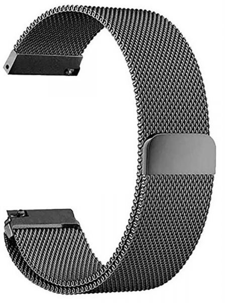 ������� BeCover Milanese Style ��� Samsung Galaxy (20mm)/Watch 5/ Watch 4 40/44mm/Watch 42mm/Watch Active/Active 2 40/44mm/Watch 3 41mm/Gear S2/Classic/Gear Sport Gray (707673) - �������� 2