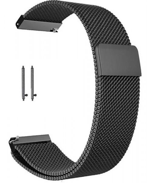 ������� BeCover Milanese Style ��� Samsung Galaxy (20mm)/Watch 5/ Watch 4 40/44mm/Watch 42mm/Watch Active/Active 2 40/44mm/Watch 3 41mm/Gear S2/Classic/Gear Sport Gray (707673) - �������� 3