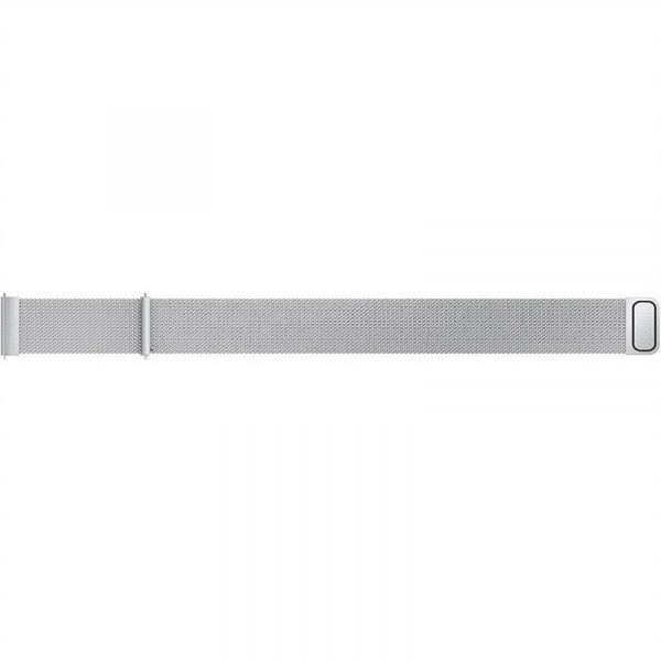 ������� BeCover Milanese Style ��� Samsung Galaxy (20mm)/Watch 5/ Watch 4 40/44mm/Watch 42mm/Watch Active/Active 2 40/44mm/Watch 3 41mm/Gear S2/Classic/Gear Sport Silver (707675) - �������� 4