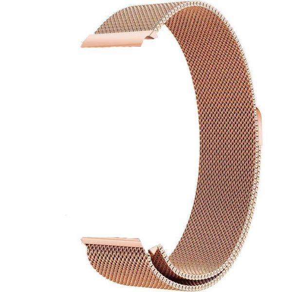 ������� BeCover Milanese Style ��� Xiaomi Amazfit Bip (20mm) Lite/Bip S Lite/GTR 42mm/GTS/TicWatch S2/TicWatch E/GTS 3/GTS 2 mini Rose Gold (707684) - �������� 2
