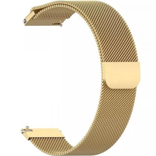 ������� BeCover Milanese Style ��� Samsung Galaxy Watch 4 Classic 42 (22mm)/46mm/Watch 46mm/Watch 3 45mm/Gear S3 Classic/Gear S3 Frontier Gold (707786) - �������� 1