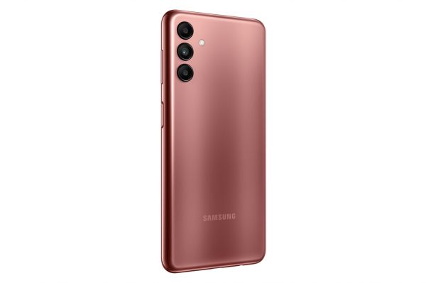  Samsung Galaxy A04s Copper, 2 Nano-SIM, 6.5" (1600x720, PLS), Samsung Exynos 850 (8x2.0 GHz), Mali G52, 3GB, 32GB, microSD, 50/2/2Mp + 5Mp, 4G, WiFi, BT, NFC, Type-C, 5000 mAh, Android 12 (SM-A047FZCUSEK) -  6
