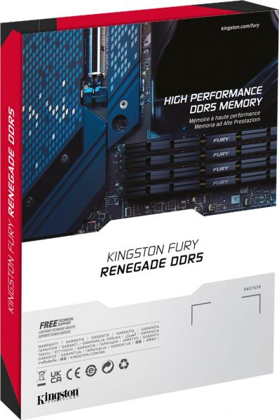 ������ ������ DDR5 2x48GB/6400 Kingston Fury Renegade Silver (KF564C32RSK2-96) - �������� 8