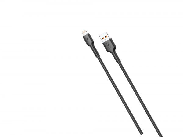  SkyDolphin S07L TPE High Elastic Line USB - Lightning 1, Black (USB-000594) -  1
