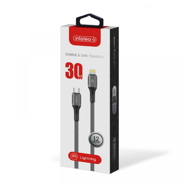 ������ Intaleo CBGPD30WTL1 USB-Lightning 1.2� Grey (1283126518089) - �������� 2