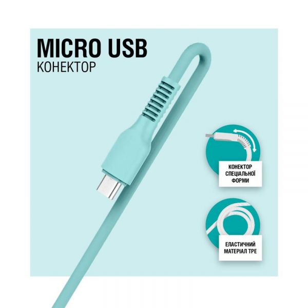  ACCLAB AL-CBCOLOR-M1MT USB-microUSB 1.2 Mint (1283126518140) -  3