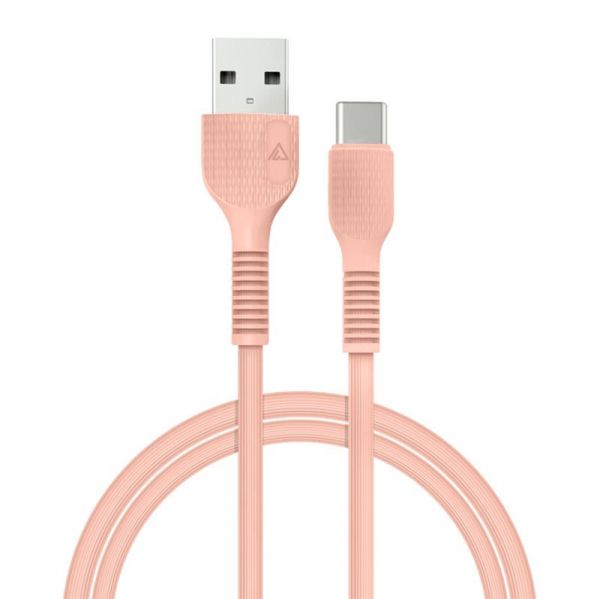  ACCLAB AL-CBCOLOR-T1PH USB-USB Type-C 1.2 Peach (1283126518263) -  1