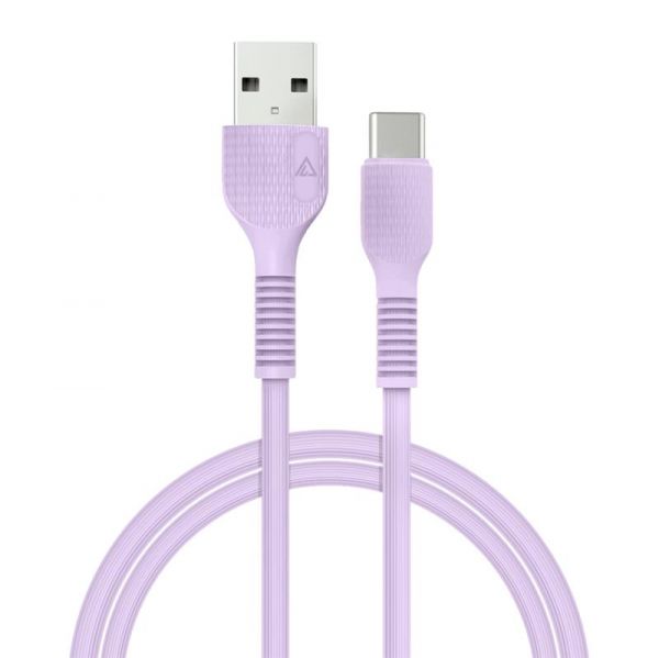  ACCLAB AL-CBCOLOR-T1PP USB-USB Type-C 1.2 Purple (1283126518270) -  1