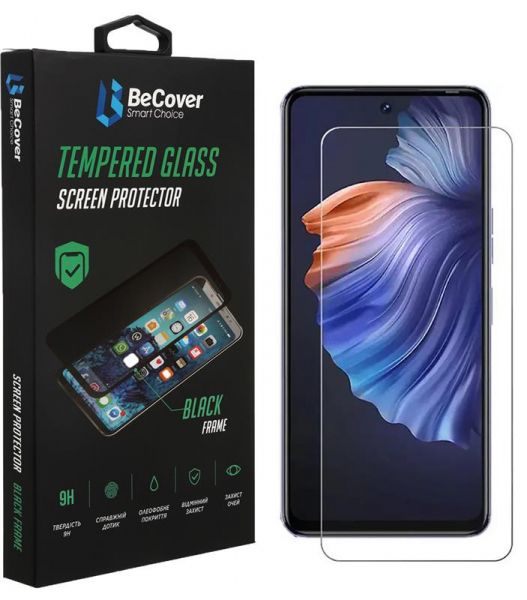   BeCover  Tecno Camon 19 Neo (CH6i) Crystal Clear Glass 3D (708134) -  1