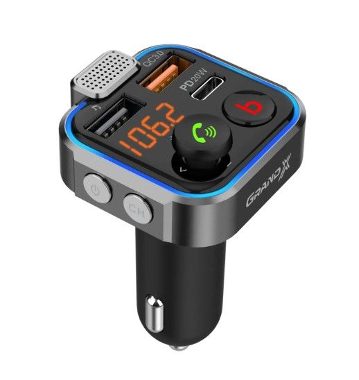 FM-��������� Grand-X 99GRX Hands Free, Bluetooth V5.0, 2USB, QC3.0, PD - �������� 2